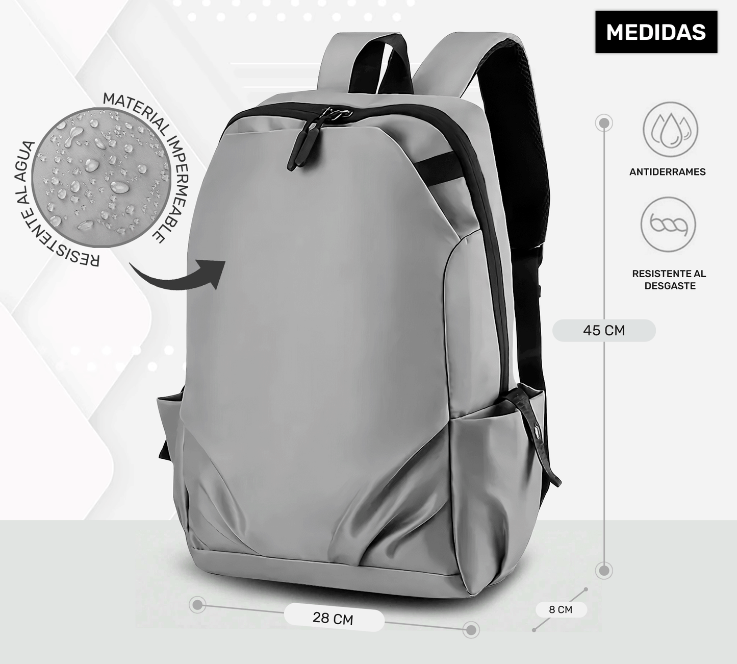 Mochila Escolar Oxford Superligera E Impermeable