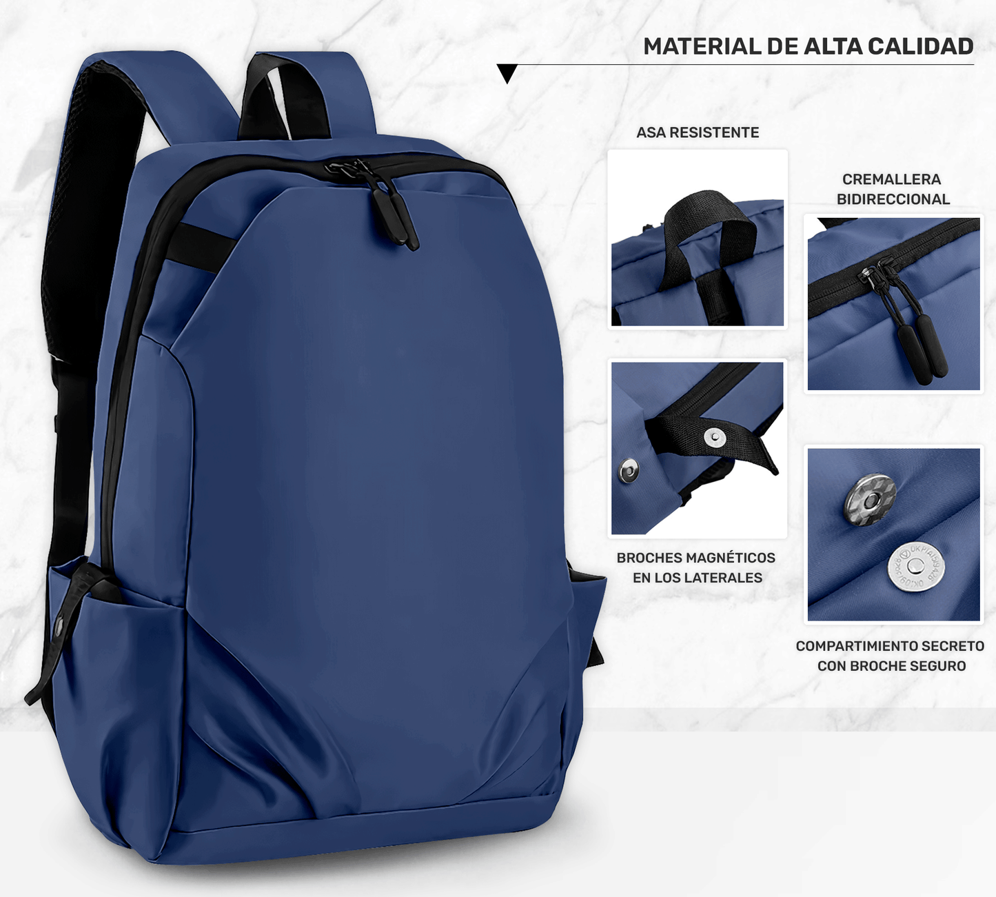 Mochila Escolar Oxford Superligera E Impermeable