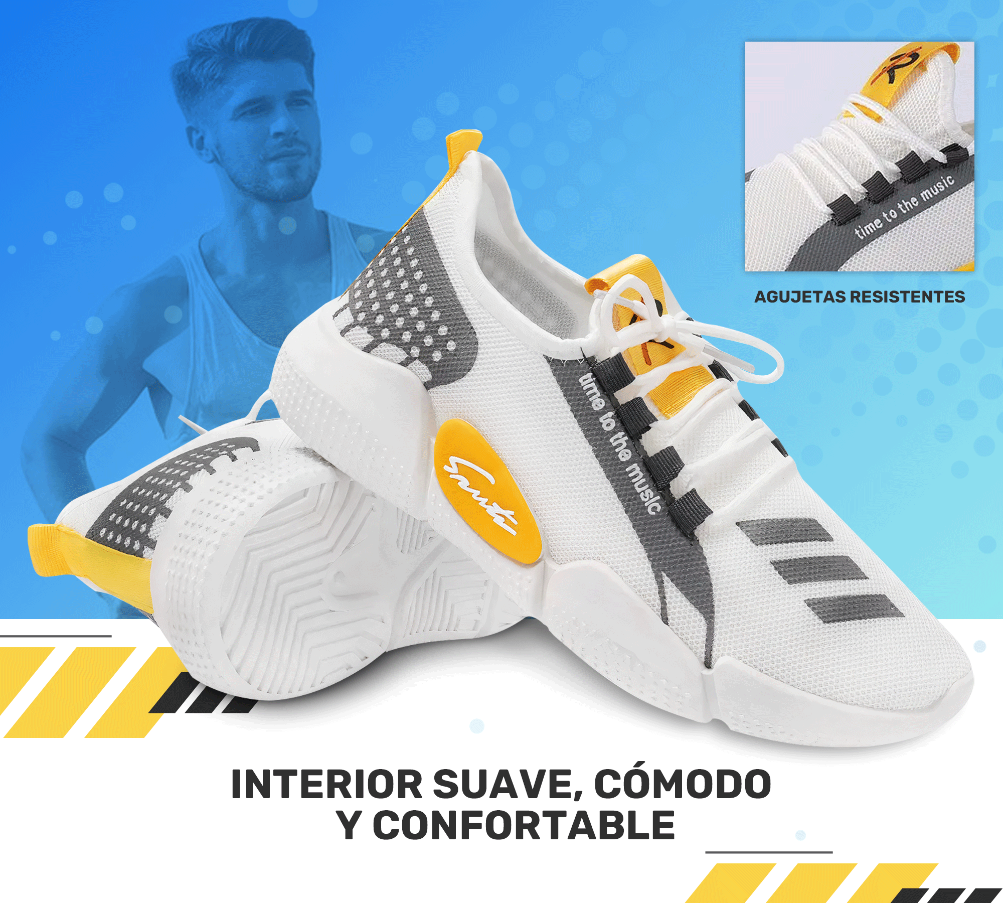 Tenis Sport Casual Hombre – Alta Comodidad & Diseño Moderno