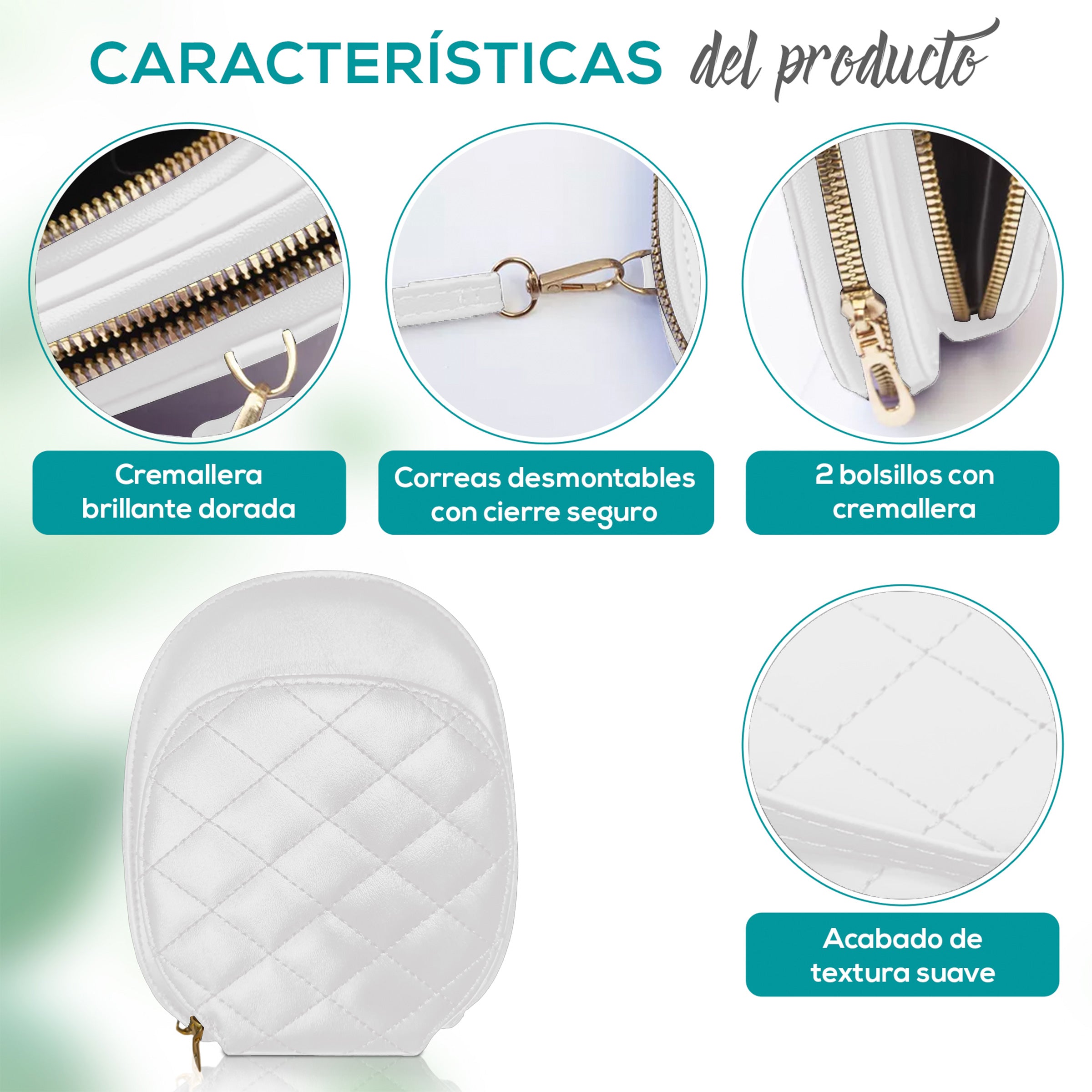 Bolso Ligero Con Organización Inteligente & Correa Desmontable