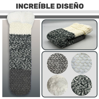 4 Pack De Calcetines Con Doble Tejido & Suela Antiderrapante - Interior Aterciopelado De Felpa - ONDASHOPMX