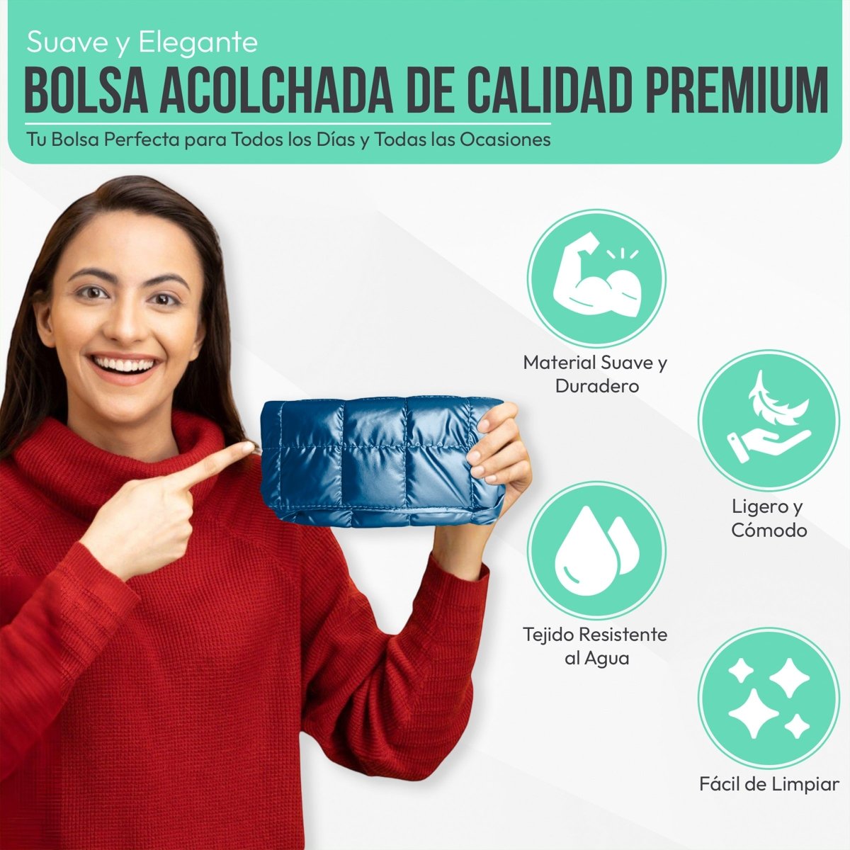 Bolsa Casual Con Correa Ajustable & Diseño Ergonómico - ONDASHOPMX
