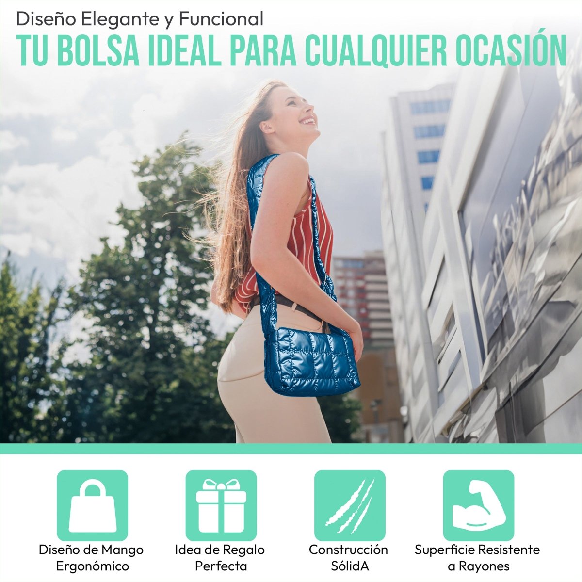 Bolsa Casual Con Correa Ajustable & Diseño Ergonómico - ONDASHOPMX