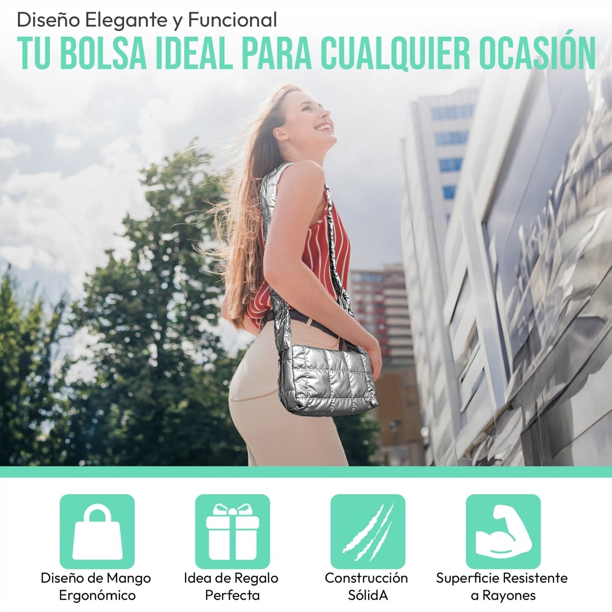 Bolsa Casual Con Correa Ajustable & Diseño Ergonómico - ONDASHOPMX