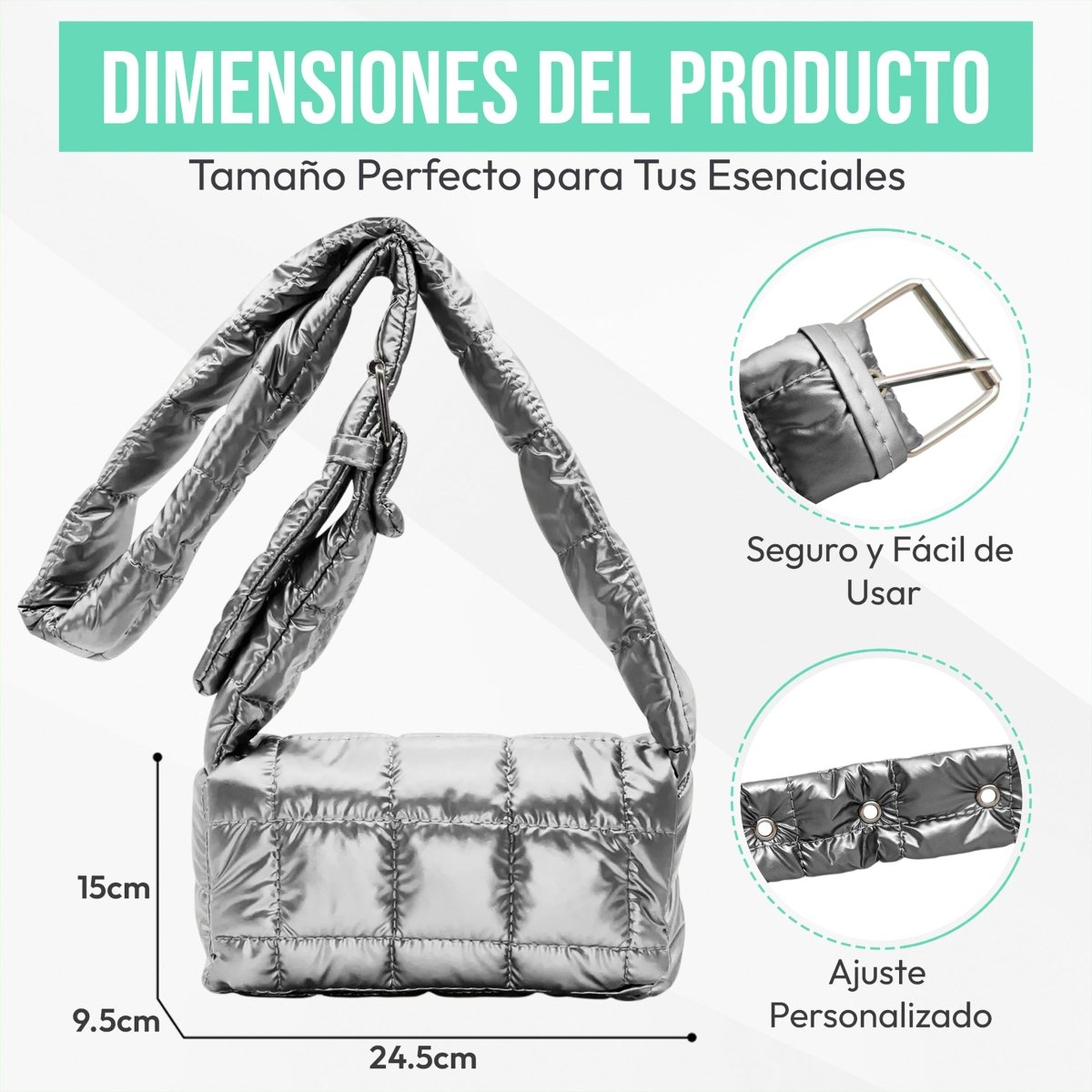 Bolsa Casual Con Correa Ajustable & Diseño Ergonómico - ONDASHOPMX
