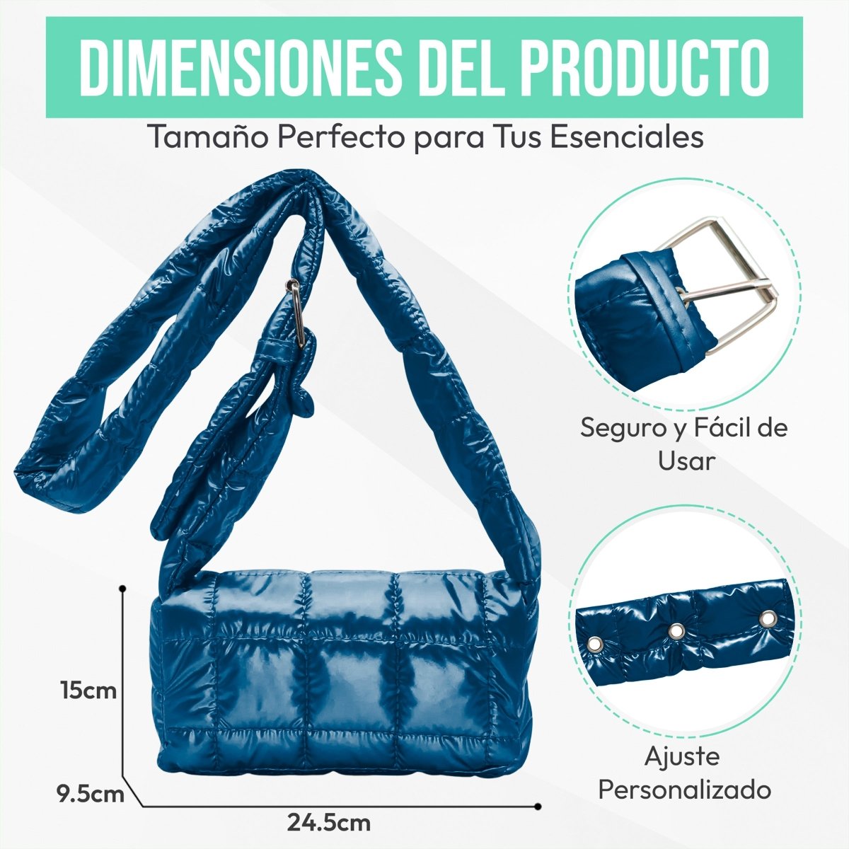 Bolsa Casual Con Correa Ajustable & Diseño Ergonómico - ONDASHOPMX