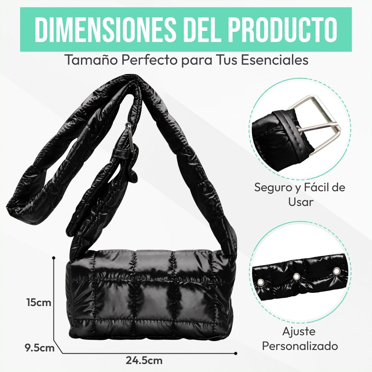 Bolsa Casual Con Correa Ajustable & Diseño Ergonómico - ONDASHOPMX