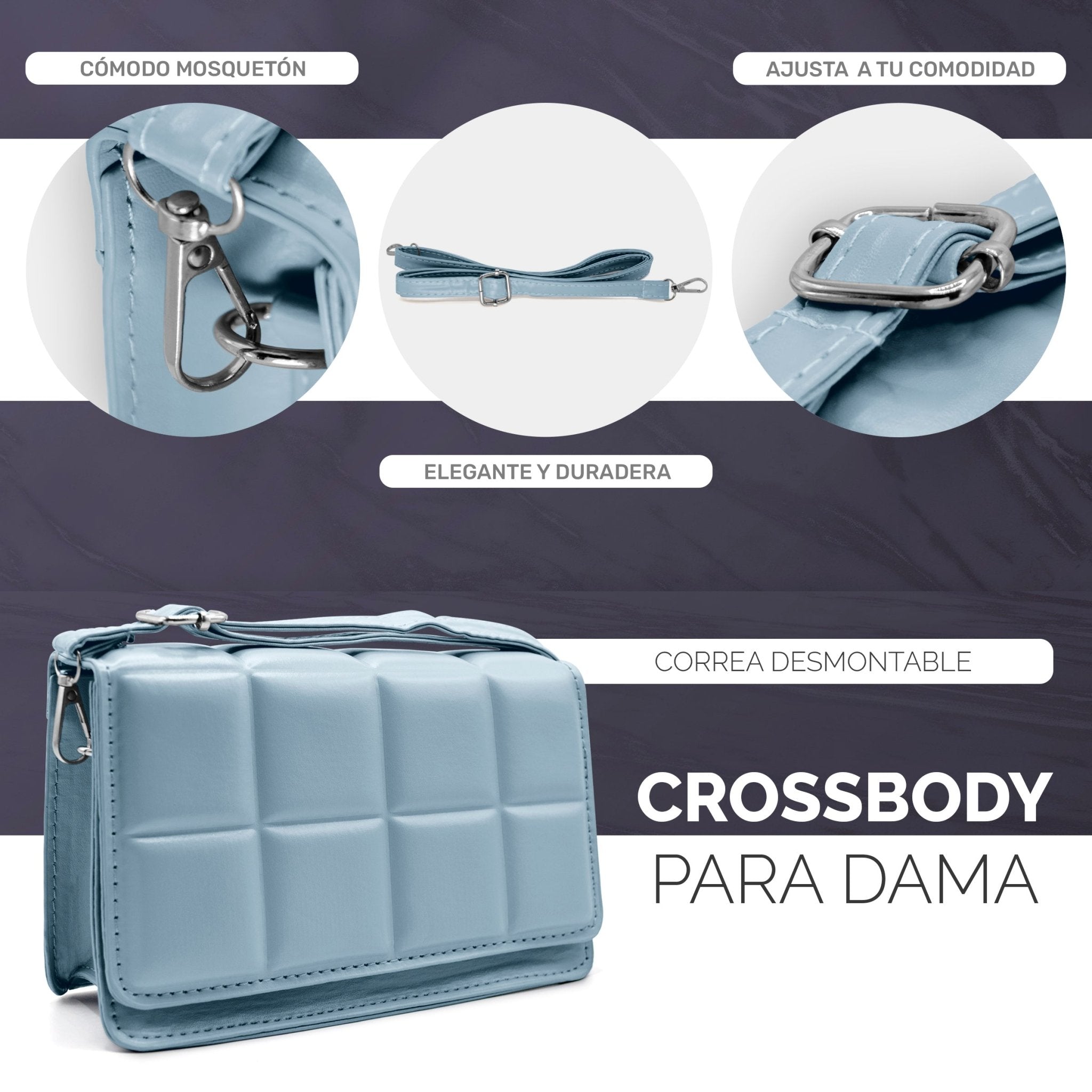 Bolsa Crossbody Mujer, Bolsa Al Hombro De Bandolera - ONDASHOPMX