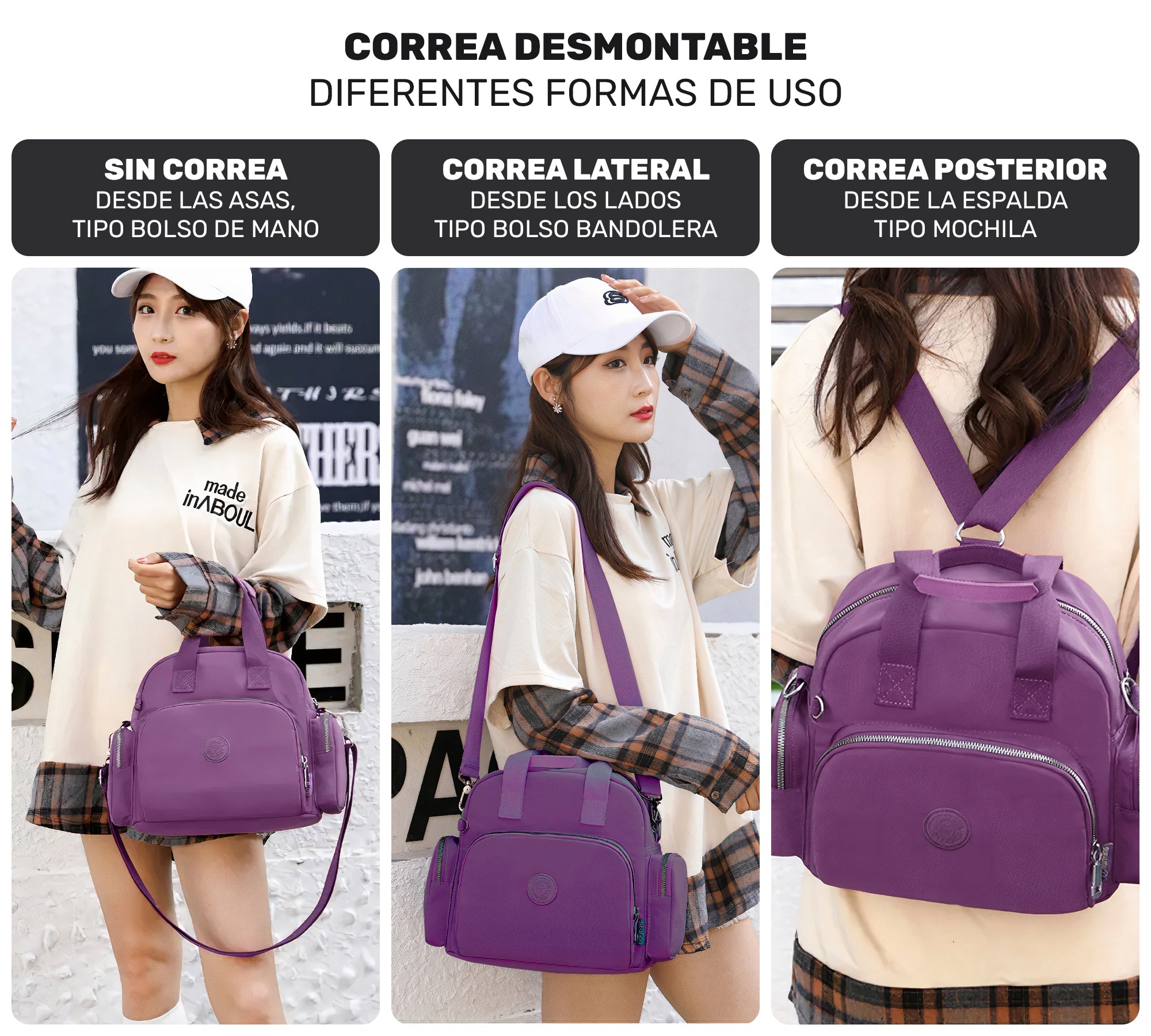 Bolsa Crossbody Para Mujer, Mochila Cruzada Para Dama - ONDASHOPMX