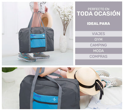Bolsa de Viaje Plegable Impermeable – Ligera, Compacta & Apta para Avión - ONDASHOPMX
