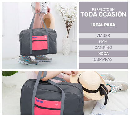 Bolsa de Viaje Plegable Impermeable – Ligera, Compacta & Apta para Avión - ONDASHOPMX