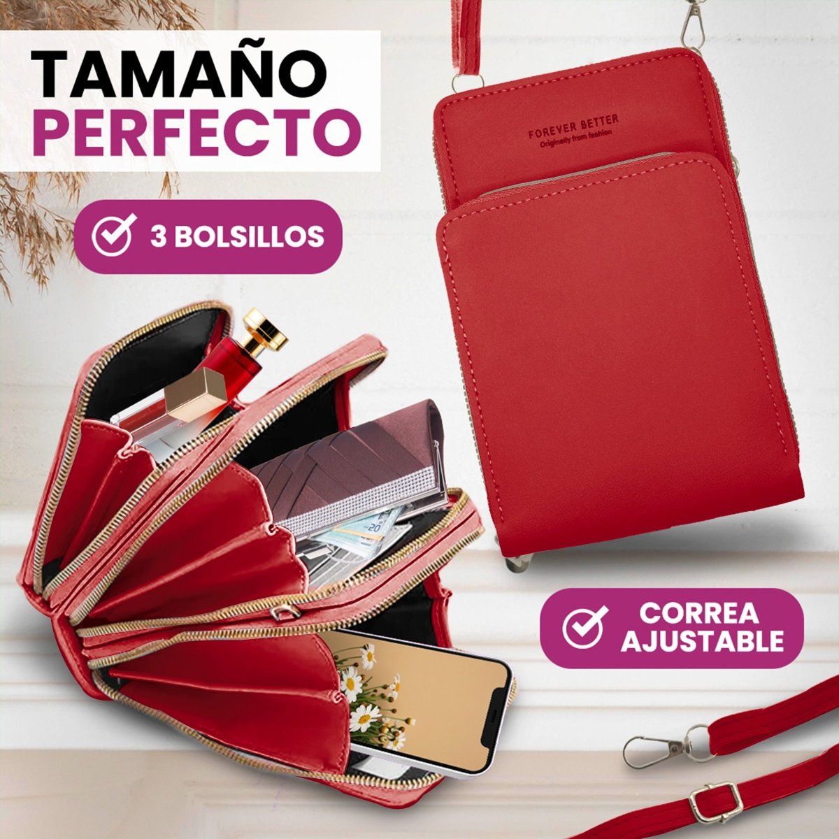 Bolsa Tipo Crossbody Para Teléfono & Accesorios Diarios - ONDASHOPMX