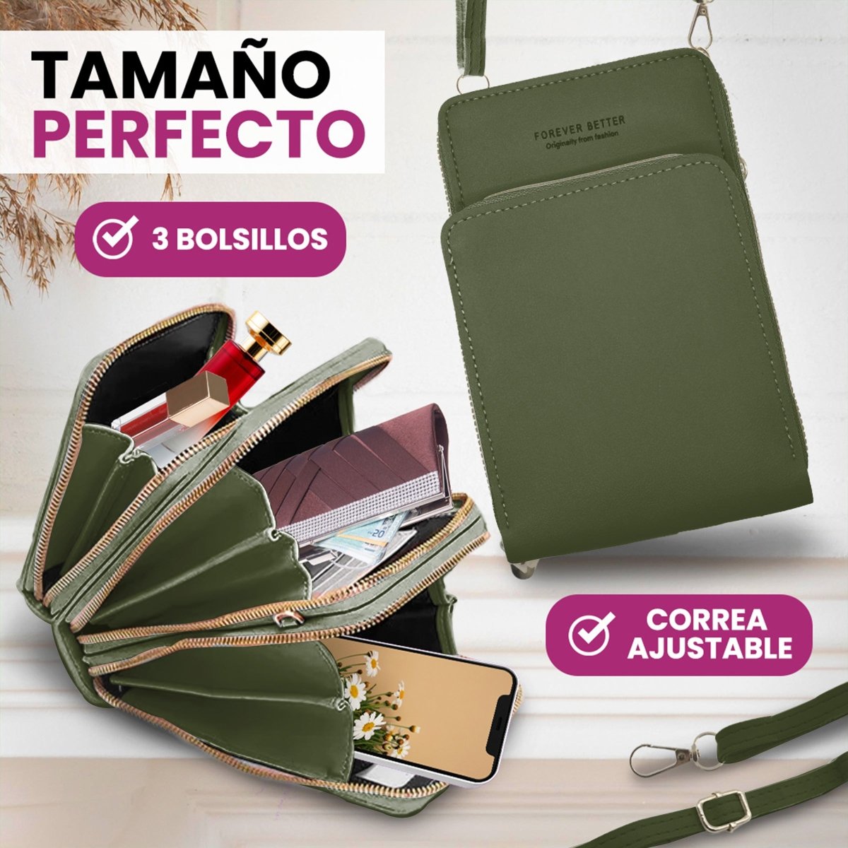Bolsa Tipo Crossbody Para Teléfono & Accesorios Diarios - ONDASHOPMX