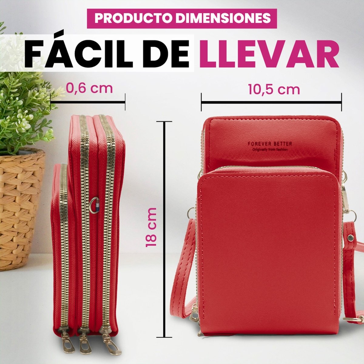 Bolsa Tipo Crossbody Para Teléfono & Accesorios Diarios - ONDASHOPMX