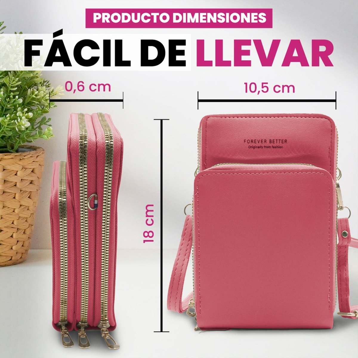 Bolsa Tipo Crossbody Para Teléfono & Accesorios Diarios - ONDASHOPMX