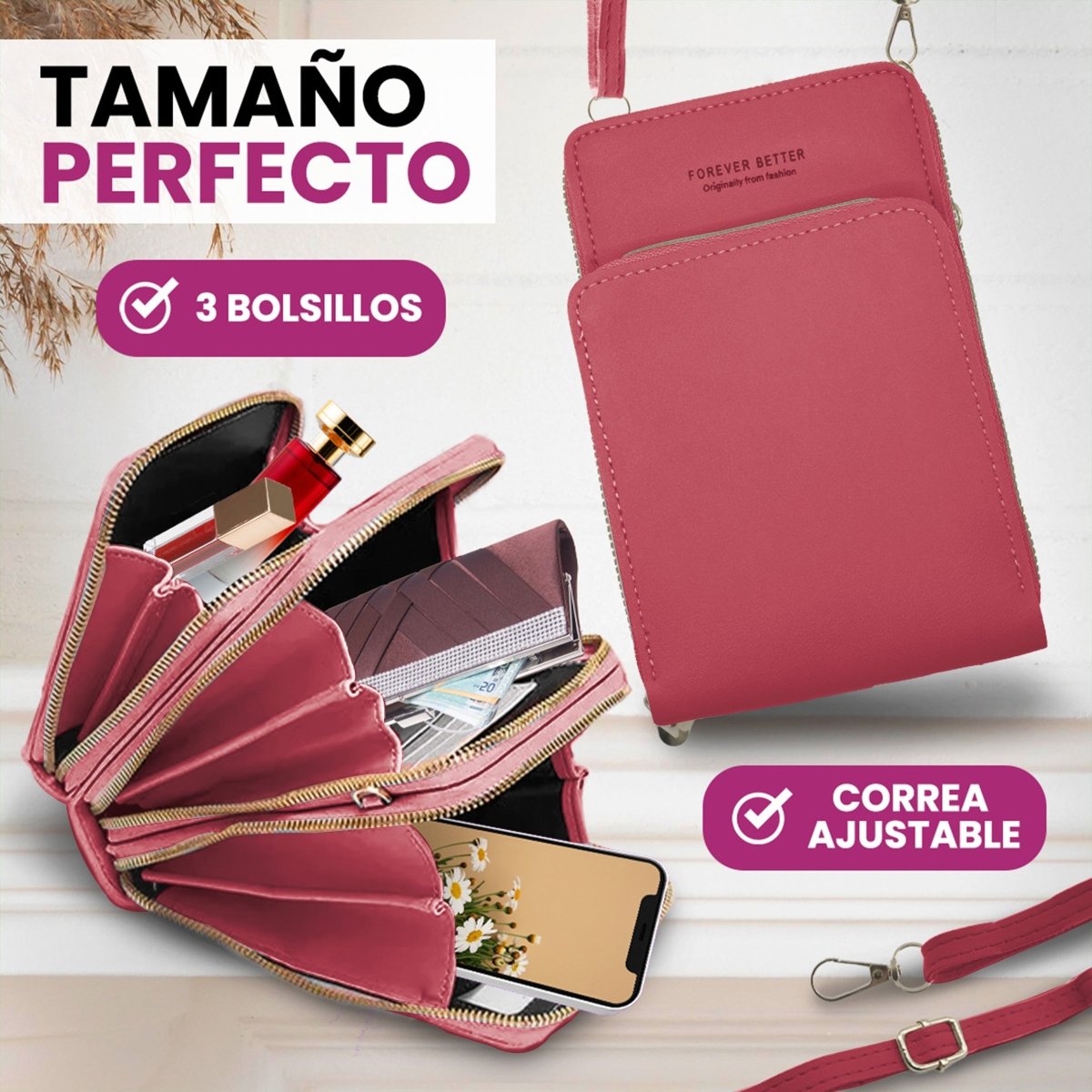 Bolsa Tipo Crossbody Para Teléfono & Accesorios Diarios - ONDASHOPMX