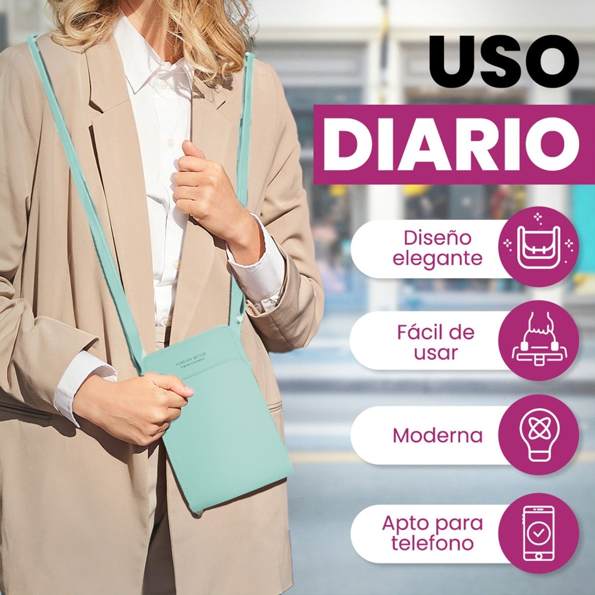 Bolsa Tipo Crossbody Para Teléfono & Accesorios Diarios - ONDASHOPMX