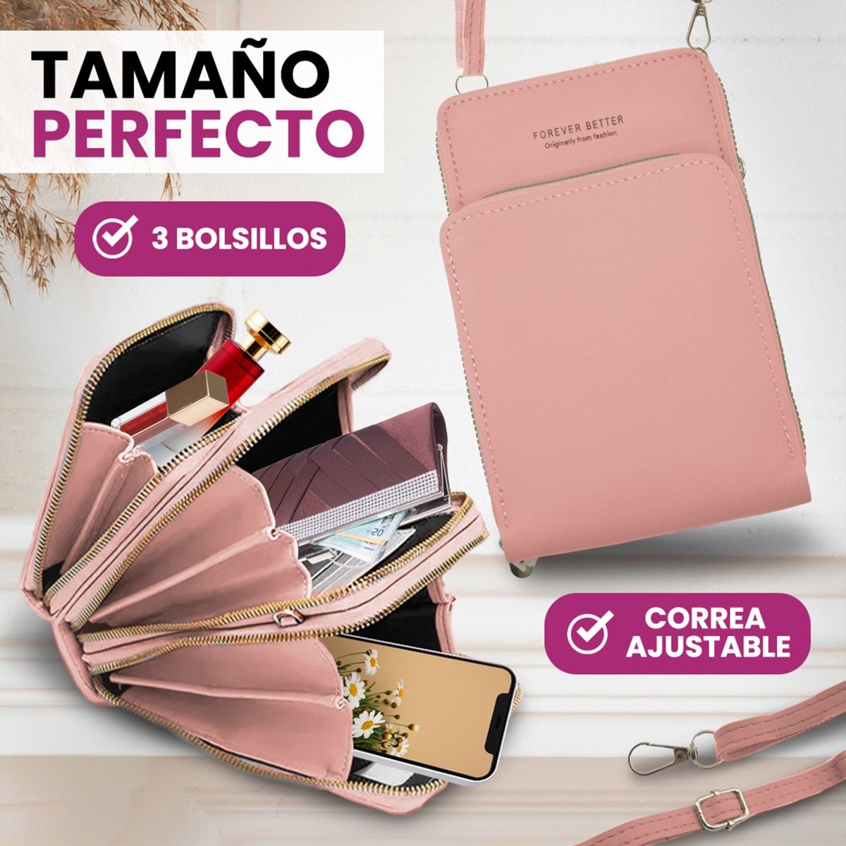 Bolsa Tipo Crossbody Para Teléfono & Accesorios Diarios - ONDASHOPMX