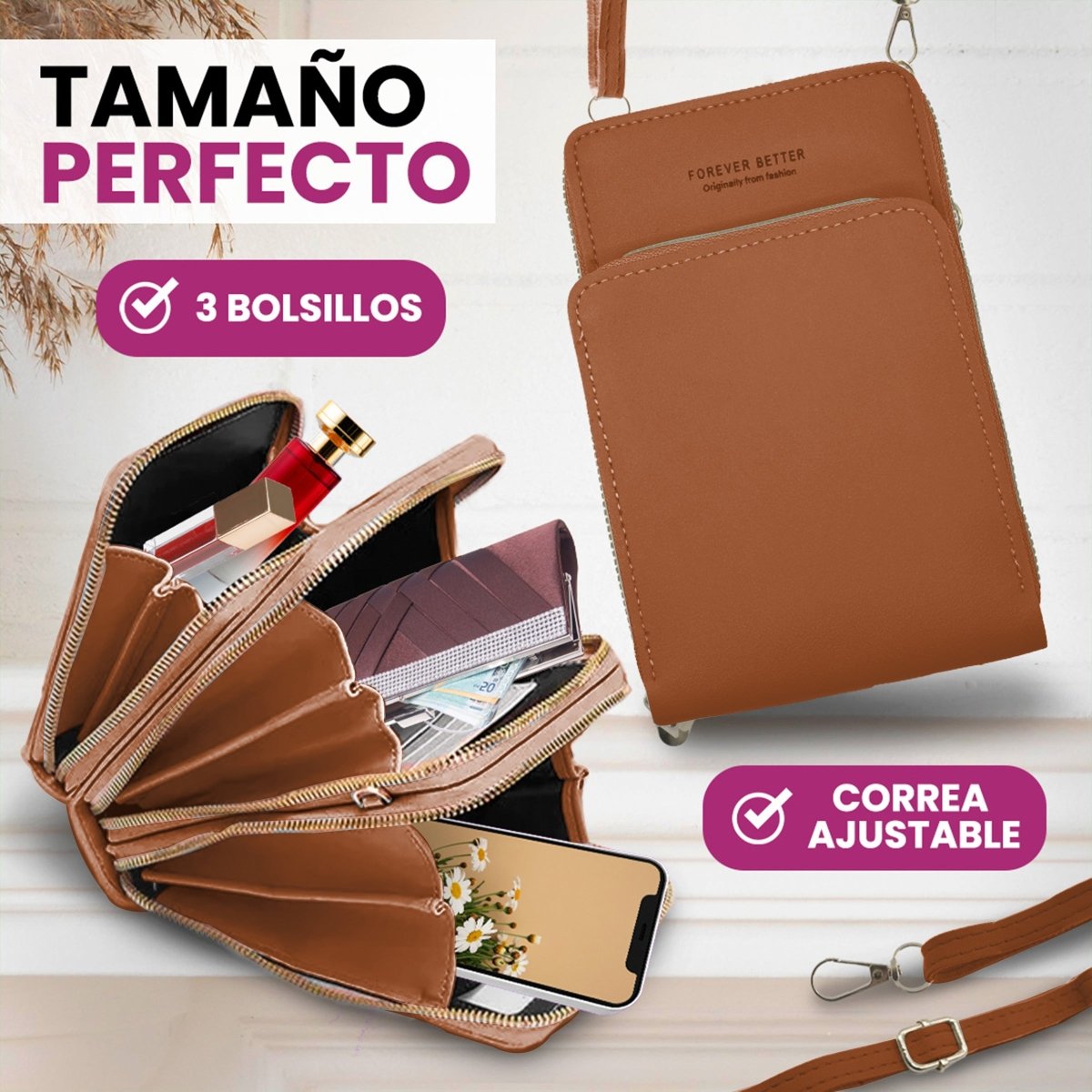 Bolsa Tipo Crossbody Para Teléfono & Accesorios Diarios - ONDASHOPMX