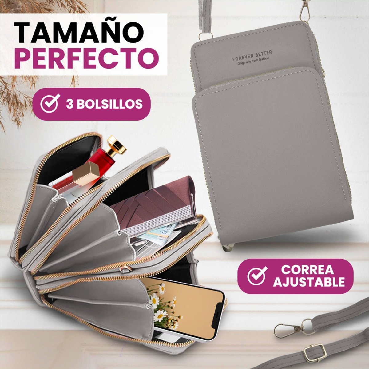 Bolsa Tipo Crossbody Para Teléfono & Accesorios Diarios - ONDASHOPMX