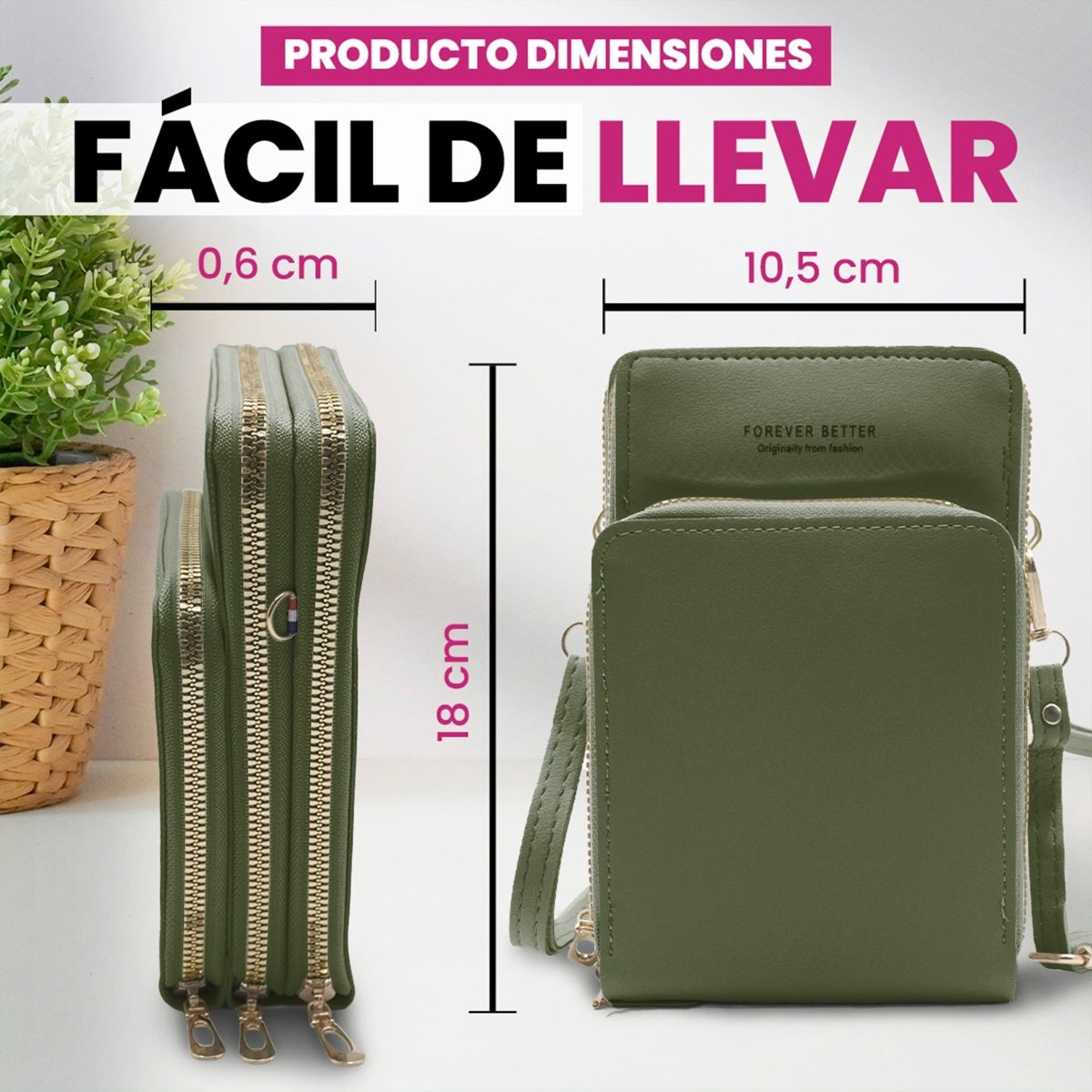 Bolsa Tipo Crossbody Para Teléfono & Accesorios Diarios - ONDASHOPMX