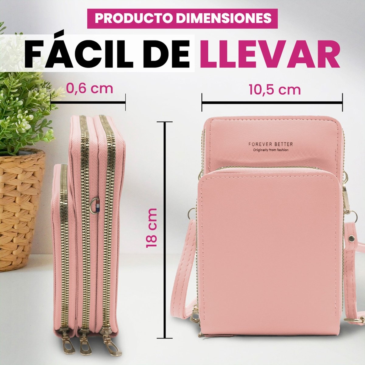 Bolsa Tipo Crossbody Para Teléfono & Accesorios Diarios - ONDASHOPMX