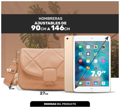 Bolso Compacto Con Diseño Acolchado & Correa Ajustable De Alta Calidad - ONDASHOPMX