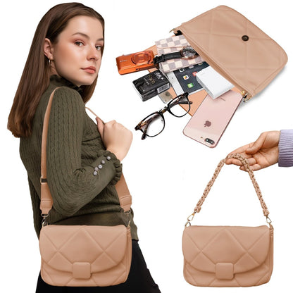 Bolso Compacto Con Diseño Acolchado & Correa Ajustable De Alta Calidad - ONDASHOPMX
