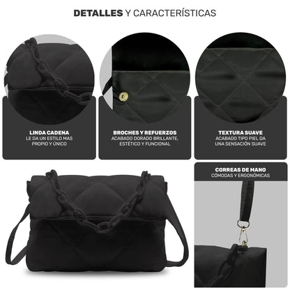Bolso Con Correa Ajustable & Diseño Sofisticado Para El Día A Día - ONDASHOPMX