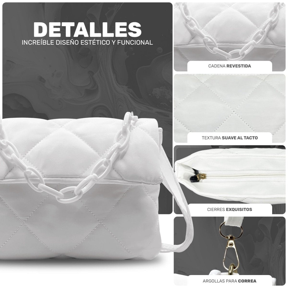 Bolso Con Correa Ajustable & Diseño Sofisticado Para El Día A Día - ONDASHOPMX