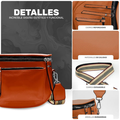 Bolso Crossbody Compacto Con Correa Ajustable & Diseño Moderno - ONDASHOPMX