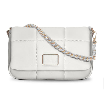Bolso de Hombro Con Cadena Elegante & Diseño Acolchado De Lujo - ONDASHOPMX