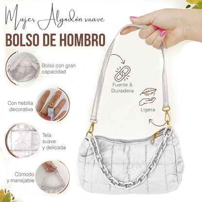 Bolso De Mano & Hombro Con Diseño Elegante & Gran Capacidad - ONDASHOPMX
