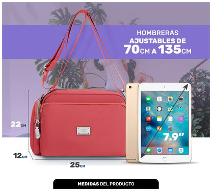 Bolso Impermeable Para Mujer & Uso Diario Con Compartimentos Múltiples - ONDASHOPMX