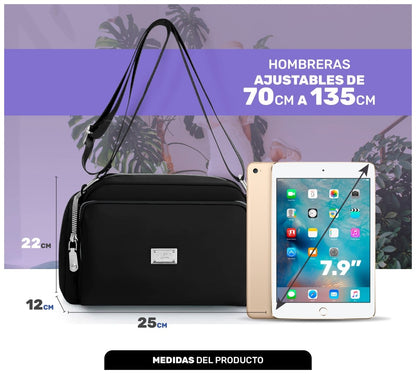 Bolso Impermeable Para Mujer & Uso Diario Con Compartimentos Múltiples - ONDASHOPMX