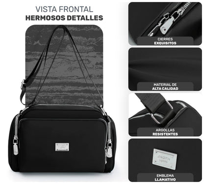 Bolso Impermeable Para Mujer & Uso Diario Con Compartimentos Múltiples - ONDASHOPMX