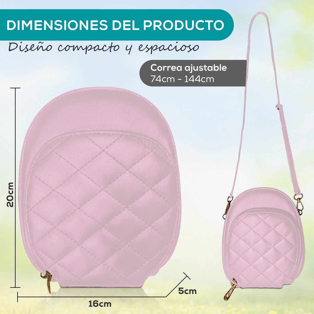 Bolso Ligero Con Organización Inteligente & Correa Desmontable - ONDASHOPMX