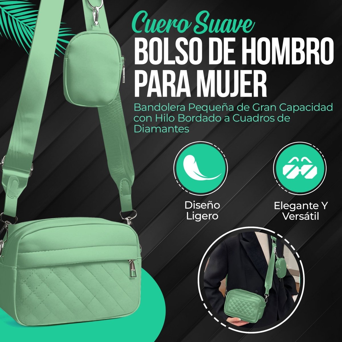 Bolso Moderno Versátil & Diseño Elegante - ONDASHOPMX