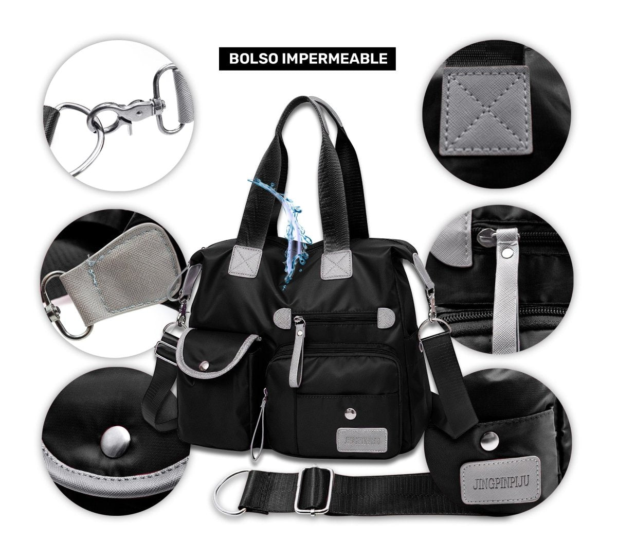Bolso Multifuncional Impermeable Con Correa Ajustable & Gran Capacidad - ONDASHOPMX