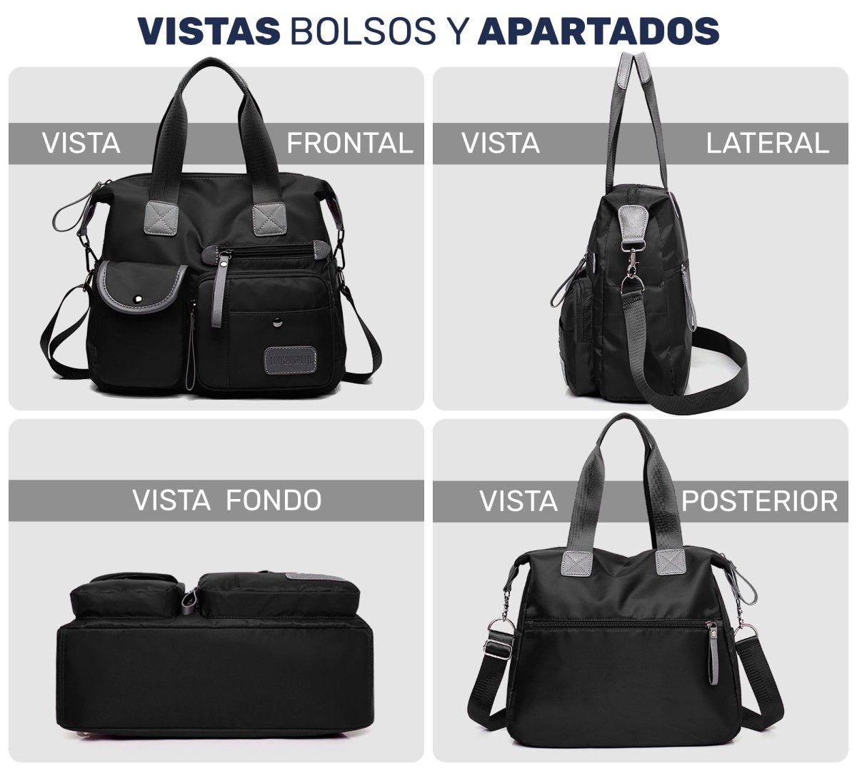 Bolso Multifuncional Impermeable Con Correa Ajustable & Gran Capacidad - ONDASHOPMX