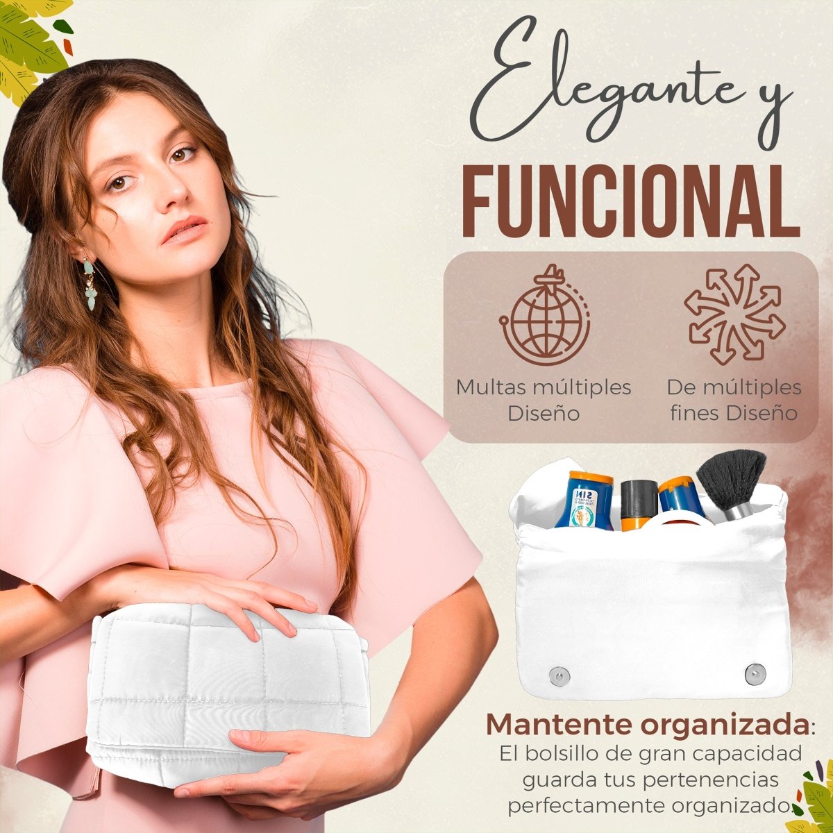 Bolso Suave Con Correa Ajustable & Diseño Cómodo & Ligero - ONDASHOPMX