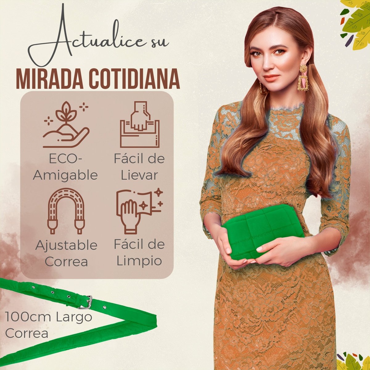 Bolso Suave Con Correa Ajustable & Diseño Cómodo & Ligero - ONDASHOPMX