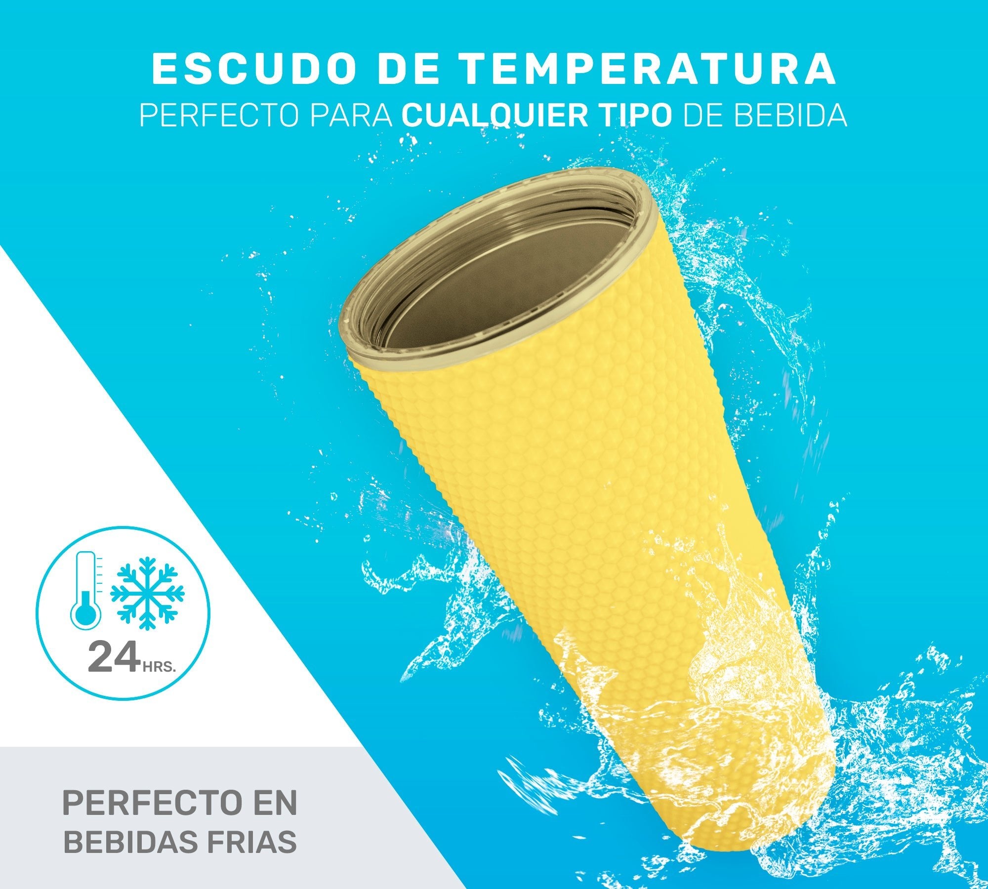 Botella De Doble Pared Termo Con Popote Para Agua o Café 700ml - ONDASHOPMX