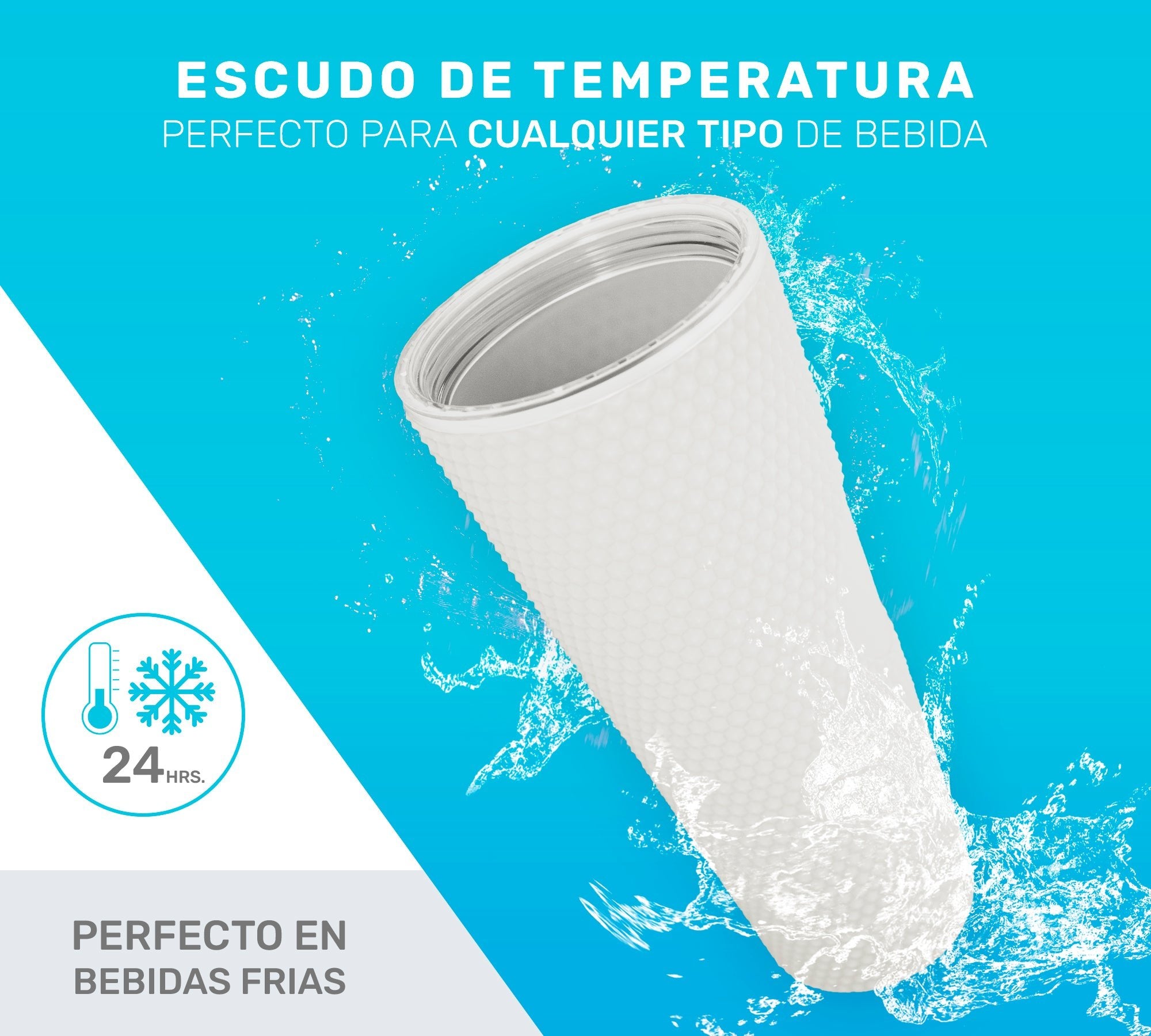 Botella De Doble Pared Termo Con Popote Para Agua o Café 700ml - ONDASHOPMX