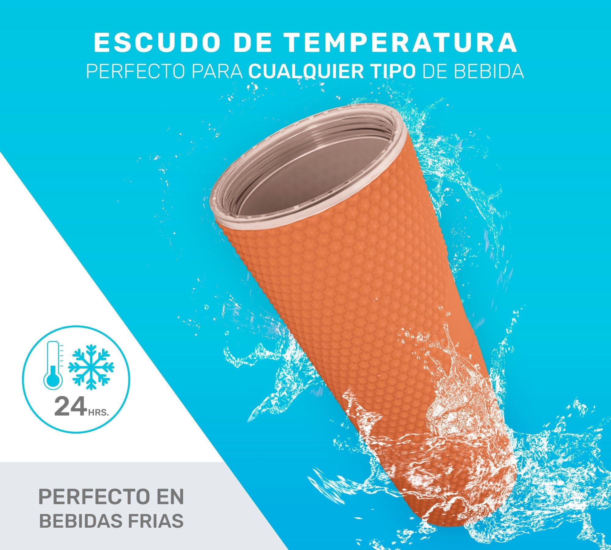 Botella De Doble Pared Termo Con Popote Para Agua o Café 700ml - ONDASHOPMX