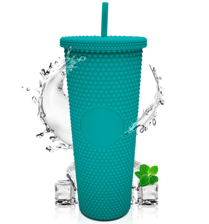 Botella De Doble Pared Termo Con Popote Para Agua o Café 700ml - ONDASHOPMX
