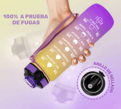 Botella Termo De Agua Deportiva Motivadora 32oz Prueba Fugas - ONDASHOPMX