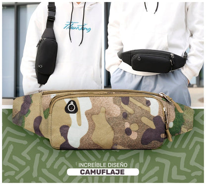 Cangurera Urbana de Alta Resistencia | 3 Bolsillos con Cremallera & Diseño Compacto - ONDASHOPMX