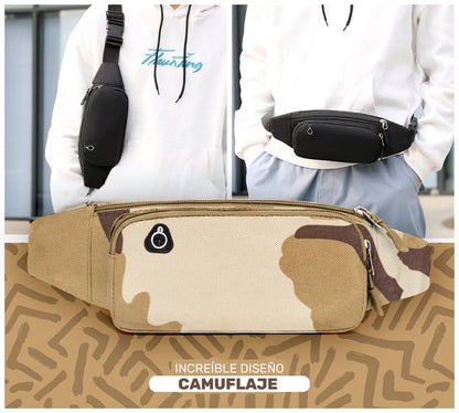 Cangurera Urbana de Alta Resistencia | 3 Bolsillos con Cremallera & Diseño Compacto - ONDASHOPMX