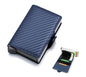 Cartera Inteligente Compacta RFID | Diseño Pop - Up & Fibra De Carbono - ONDASHOPMX